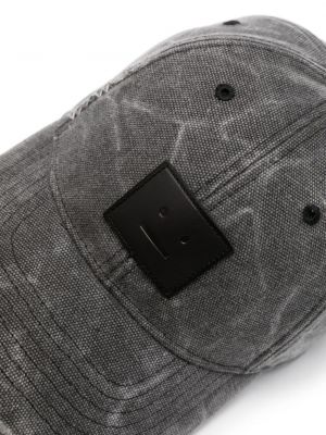 Medvilninis kepurė su snapeliu Acne Studios pilka