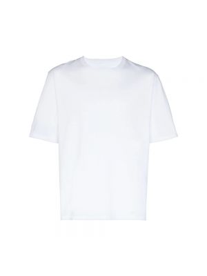 Koszulka bawełniana z krótkim rękawem Studio Nicholson biała