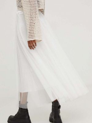 Dlouhá sukně Answear Lab bílé