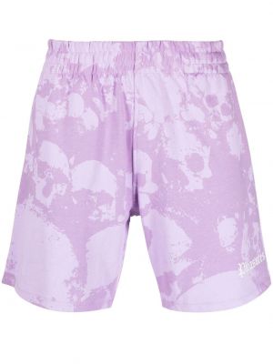 Shorts aus baumwoll mit print Pleasures lila