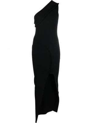 Асиметрична миди рокля Rick Owens черно