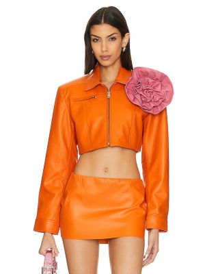 Veste à fleurs Lamarque orange