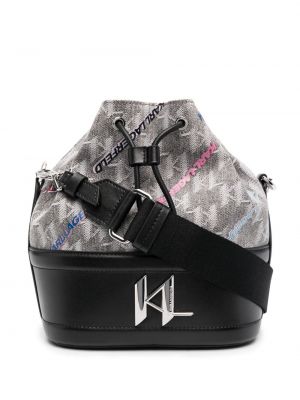 Джинсовая сумка с принтом Karl Lagerfeld