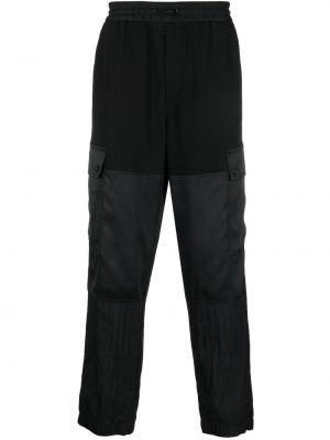 Pantaloni cargo con stampa Versace Jeans Couture nero
