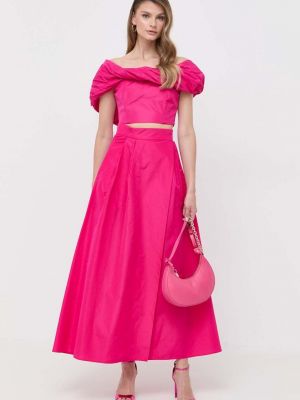 Długa spódnica Pinko różowa