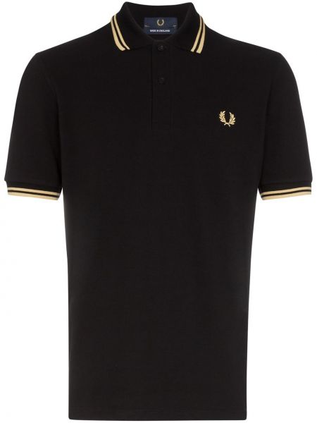Polo a rayas Fred Perry negro
