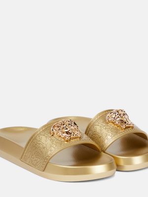Pantaloni Versace auriu