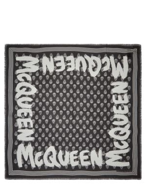 Pañuelo de modal Alexander Mcqueen negro