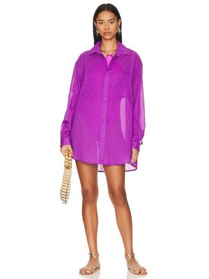 Vestido camisero Faithfull The Brand violeta