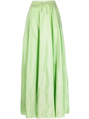 Fusta lunga de mătase Ralph Lauren Collection verde
