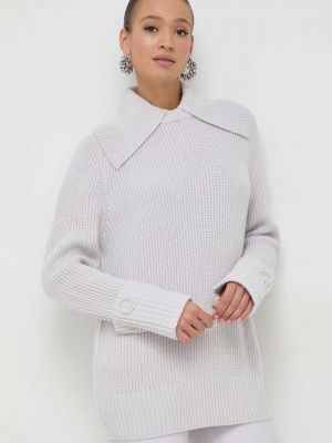 Шерстяной свитер Patrizia Pepe серый