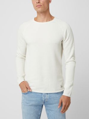 Dzianinowy sweter Jack & Jones biały