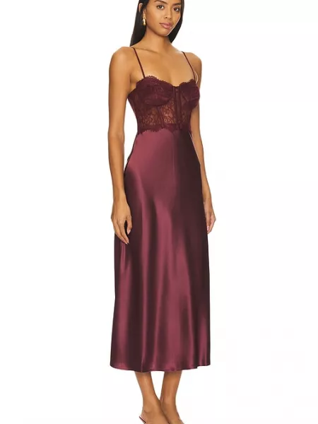 Elbise Cami Nyc bordo