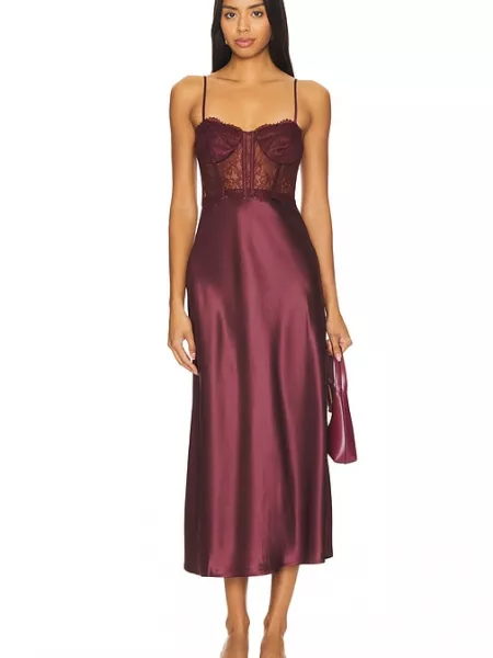 Elbise Cami Nyc bordo