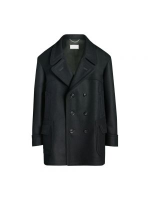 Dwurzędowy płaszcz sportowy Maison Margiela czarny
