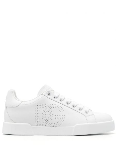 Deri sneaker Dolce & Gabbana beyaz