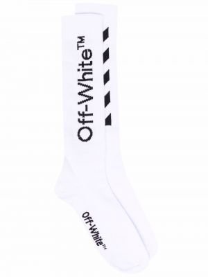 Pruhované ponožky Off-white bílé