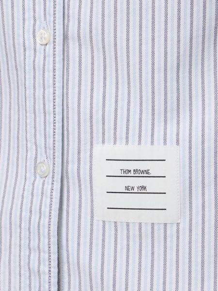 Bombažna srajca s črtami Thom Browne