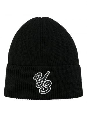 Вълнена шапка Y-3 черно
