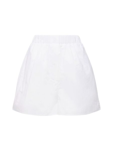 Pantalones cortos de algodón The Frankie Shop blanco