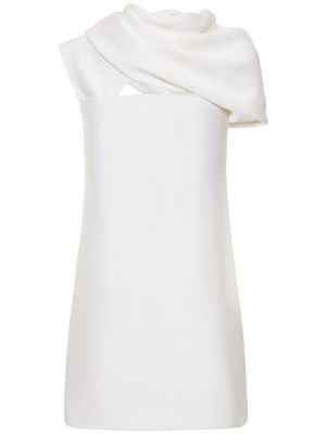 Mini šaty s kapucí Ferragamo bílé
