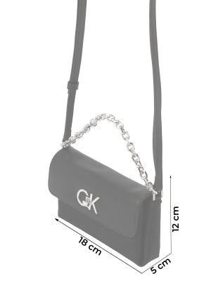 Crossbody torbica iz žakarda Calvin Klein črna