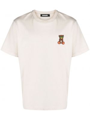 Koszulka bawełniana z nadrukiem Barrow biała