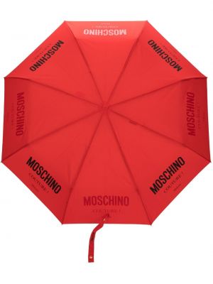 Dežnik s potiskom Moschino rdeča