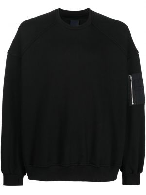 Пуловер с цип с джобове Juun.j черно