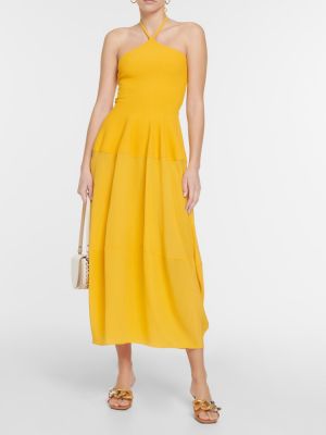 Μίντι φόρεμα Stella Mccartney κίτρινο