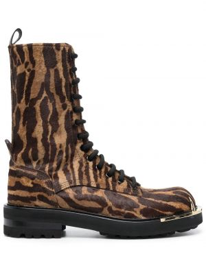 Ankle boots mit print mit tiger streifen Roberto Cavalli braun