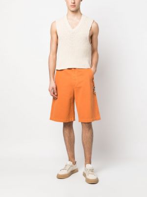 Shorts en jean Jacquemus orange