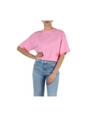Camiseta de algodón Replay rosa