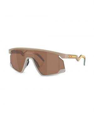 Okulary przeciwsłoneczne z nadrukiem oversize Oakley brązowe