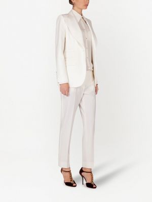 Pantalones de cintura baja Dolce & Gabbana blanco