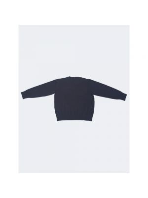 Sweter w jednolitym kolorze Armani niebieski