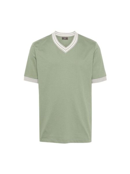 Hemd mit v-ausschnitt Peserico grün