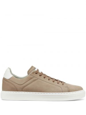 Ruskind snørebånd sneakers Brunello Cucinelli brun