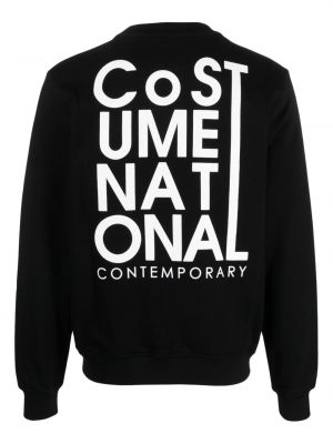 Sweatshirt aus baumwoll mit print Costume National Contemporary schwarz