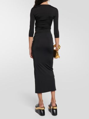 Midi sukně jersey Pucci černé