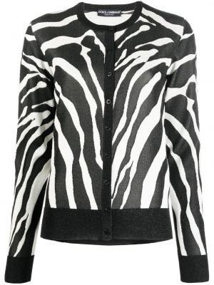 Cardigan cu imagine cu model zebră Dolce & Gabbana