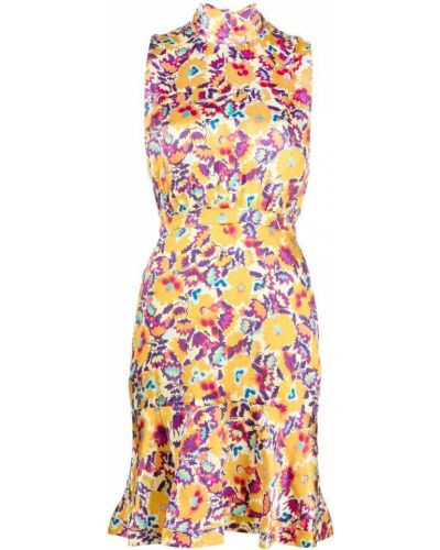 Floral dress Saloni oransje