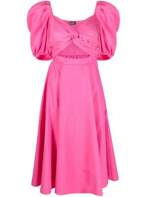 Midi obleka Kate Spade roza