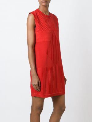 Červené šaty bez rukávů Chanel Pre-owned