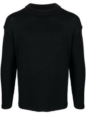 Sweter wełniany Ten C czarny