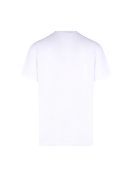 Koszulka bawełniana z nadrukiem Alexander Mcqueen biała