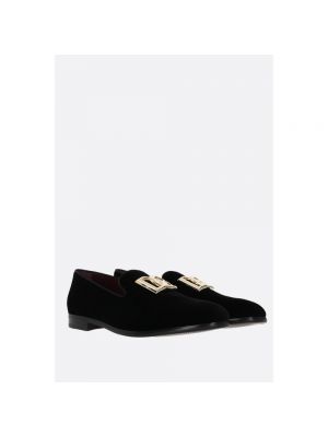 Loafers de cuero Dolce & Gabbana negro