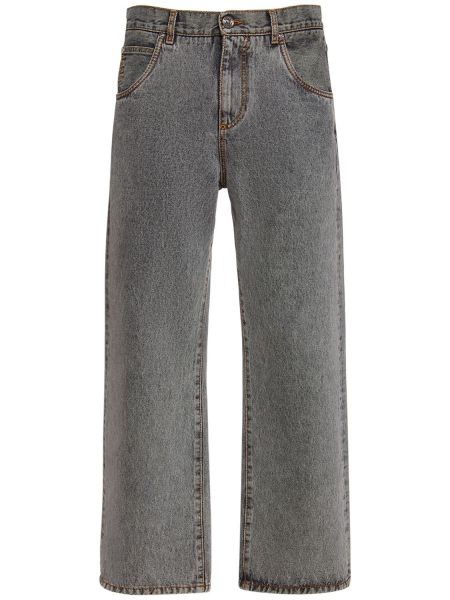 Regular fit jeans i bomuld Etro grå