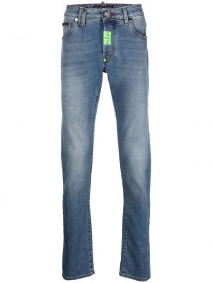 Slank skinny jeans Philipp Plein blå