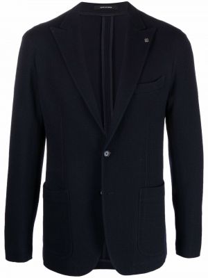 Blazer med spetsig tå Tagliatore blå